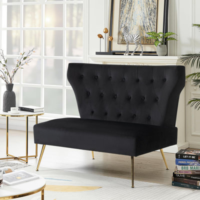 Vardell Fabric 48'' Reception Loveseat