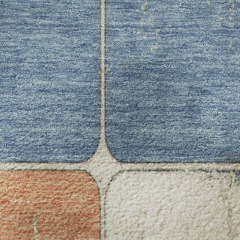 Tapis géométrique de qualité supérieure lavable à la machine Mayfield, Tapis de couloir 2 pi 3 po x 7 pi 6 po