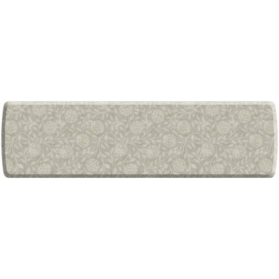 Anti-Fatigue Kitchen Comfort Mat, Hydrangea Vine Pattern in Ivory Mist