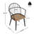 Manthey Wood and Metal Dining Chairs-110820398