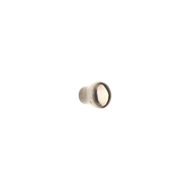 Bronze Mushroom Knob, White Bronze Brushed