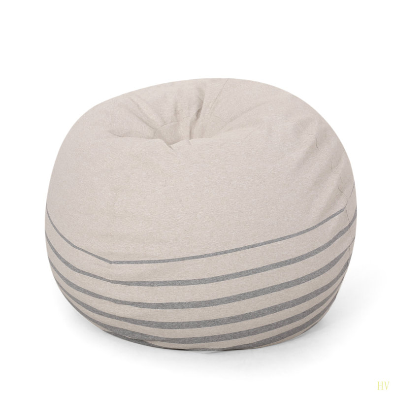 Pouf rond 5 pieds Bohemio, Gris