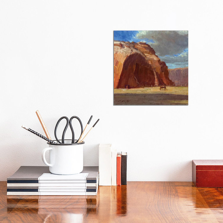Little Bird In A Big World by Mateusz Piesiak - Floater Frame Print on Canvas