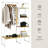  Kayson 39'' Steel, Particleboard Clothing Rack
