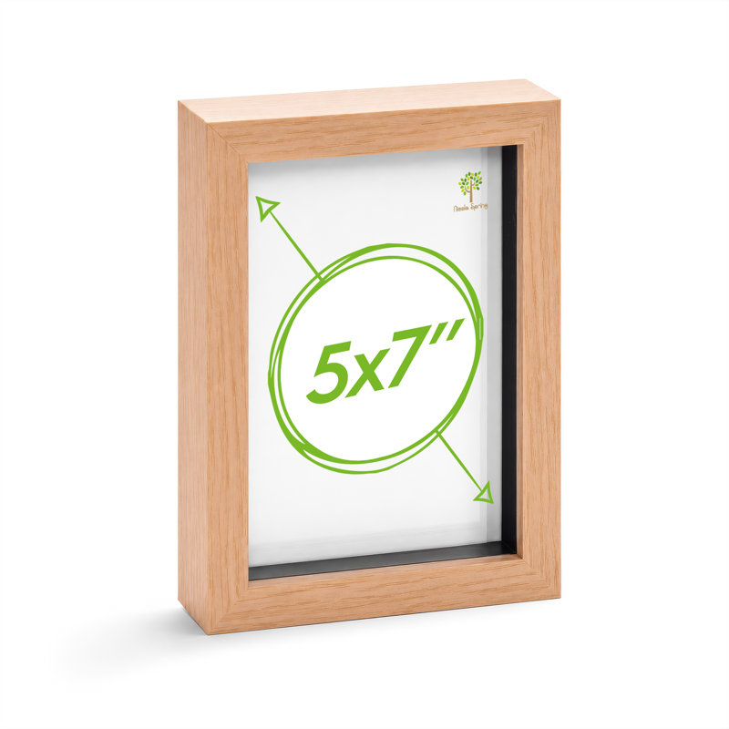 Shadow Box Picture Frame, 20cm H x 15cm W x 3.5cm D, Beige
