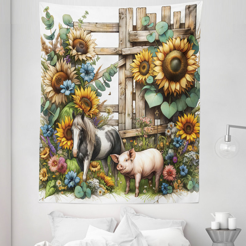 Tapisserie en microfibre, H 88 po x l 68 po