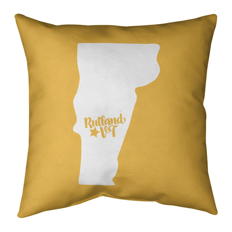 Housse de coussin vermont, Rutland, 26 po x 26 po, Jaune
