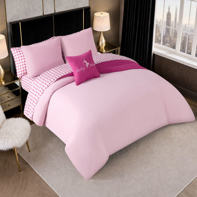 Baby Phat Circles Solid Reversible Comforter Bed in a Bag