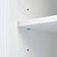Armoire de rangement Rhyce de 62,2 po de hauteur et 32,6 po de largeur avec portes pour salle de bain / bureau, trois tiroirs-1387816760