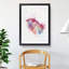 Red Scarlet Macaw Parrot in Abstract - Picture Frame Painting Print-55598766-55598770