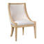 Chaise rembourrée avec garniture cloutée