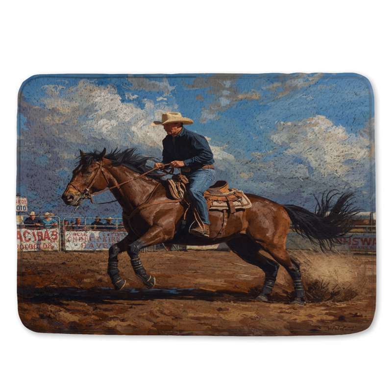 Tapis de bain Cowboy, L 34 po x L 21 po