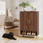 Armoire de rangement 29,52 pouces à 6 niveaux avec portes en bois