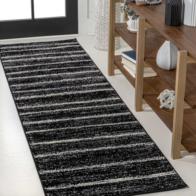 Komon Minimalist Stripe Black/Cream Rug