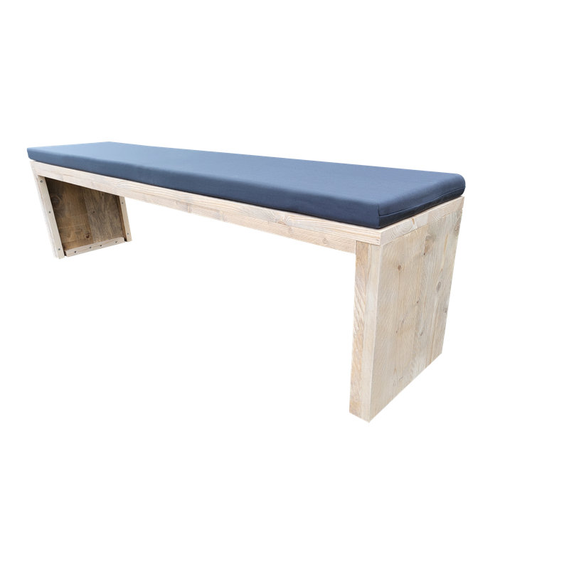 Murray Solid Wood Outdoor Bench, 50 cm H x 140 cm W x 38 cm D
