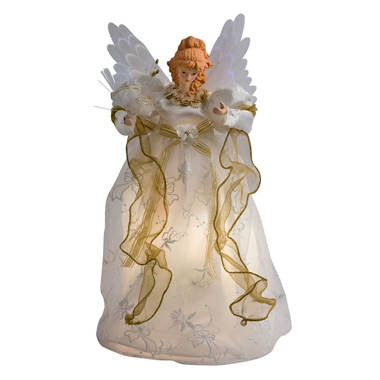 Mr. Christmas 12 Fiber Optic Angel Tree Topper - White - 21770926