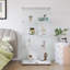 Vitrine lumineuse à deux portes avec vitrine et 4 tablettes-25832085