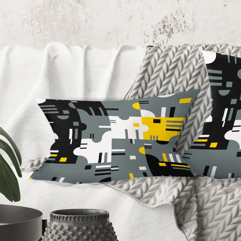 Coussin décoratif rétro imprimé rétro I - Mid-Century