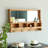 Hofer Mirror with Hooks and Shelves