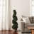 Artificial Tree - 4FT Spiral Cypress Topiary Tree with Pot - UV-Protected Indoor or Outdoor Fake Plants for Home or Porch Decor-2105469208