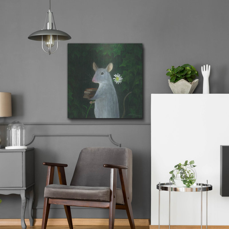 Art mural en métal Trinx «The Imaginaire Friend» par Dd Mcinnes, H 24 po x l 24 po