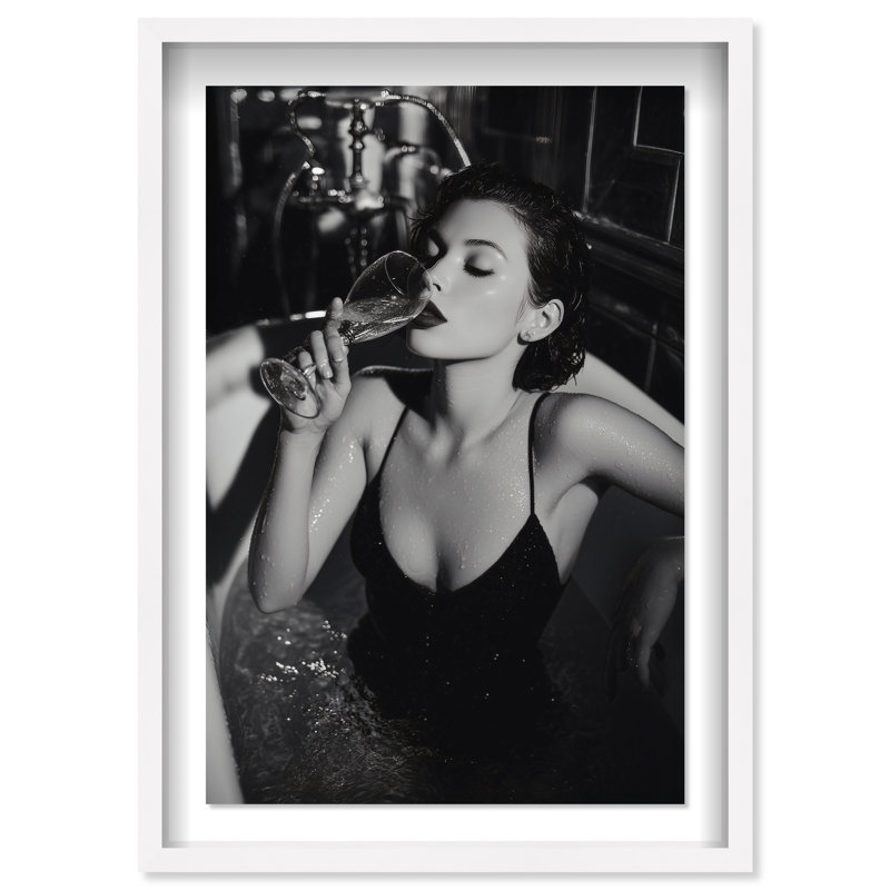 Darkened Glow Print by Oliver Gal, 55.5"H x 37.5"W, White Shadowbox