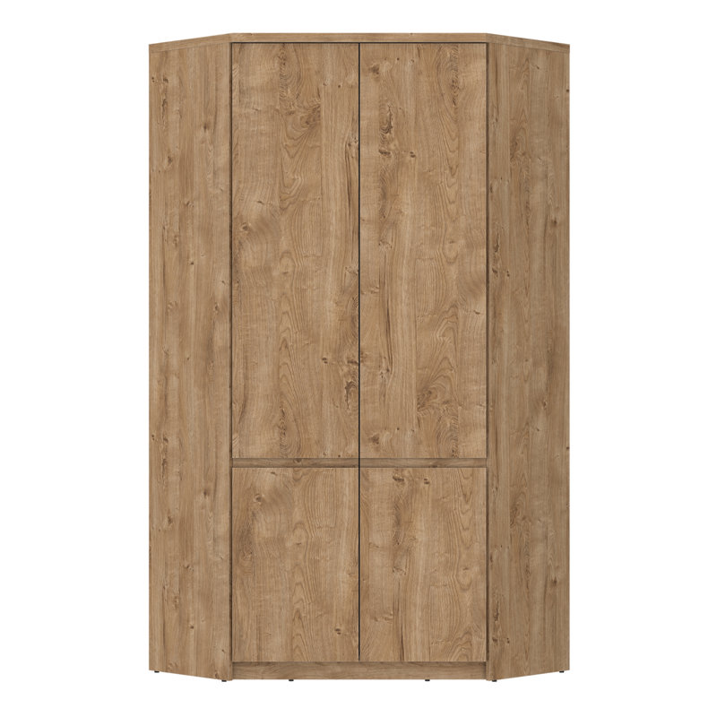 Hosia Manufactured Wood Wardrobe, Golden Ribbeck Oak
