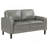 Grey 2-Piece Track Arm Sofa Set