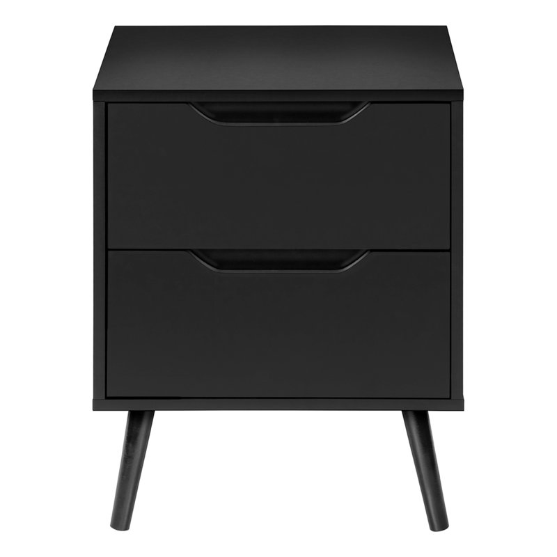 Table d'appoint, table d'appoint, bout, tiroir de rangement, Noir, Noir