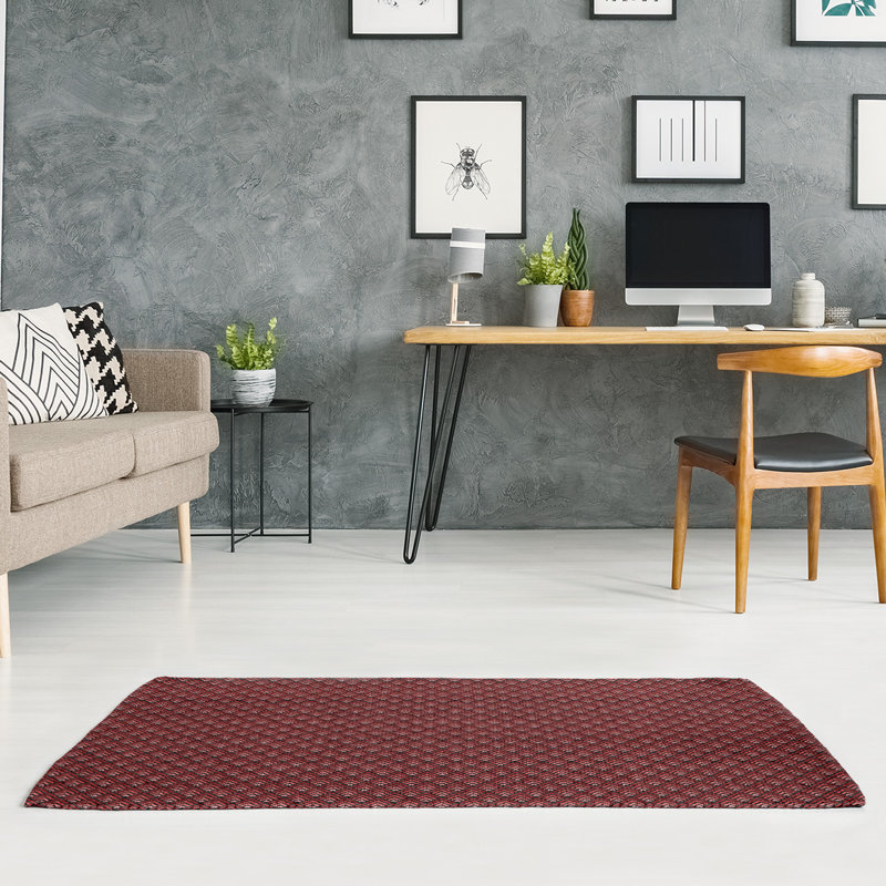 Tapis dégradé géométrique à aire brune classic, Rectangle 5 pi x 7 pi