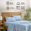 Ensemble de draps de lit HLC.ME-121334228-121334231