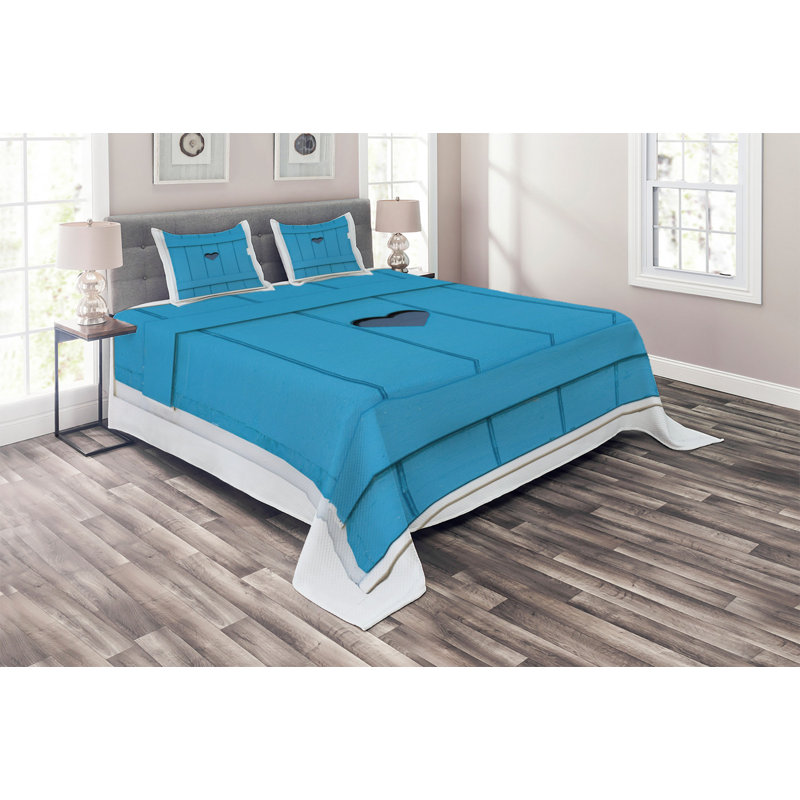 Coverlet, King Bedspread + 2 Shams