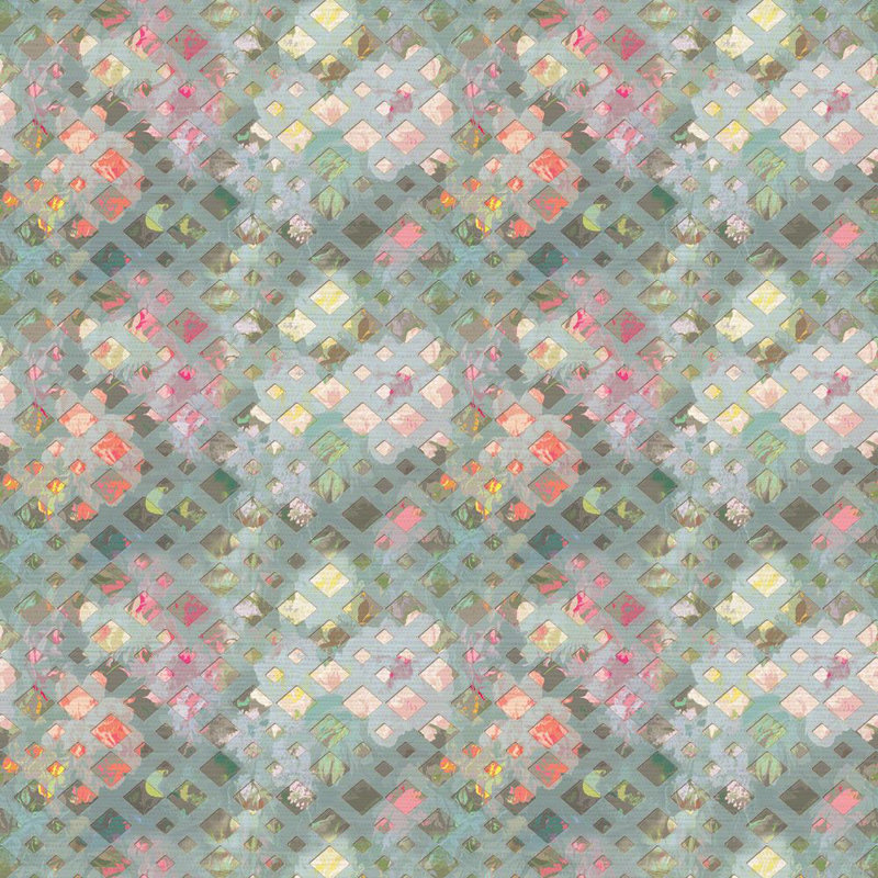 Regence Redux Grass Cloth Metallic Wallpaper Roll, Mint