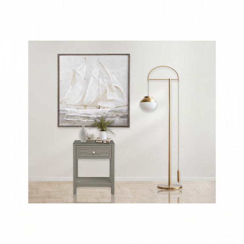 Table de chevet 23 po Taupe