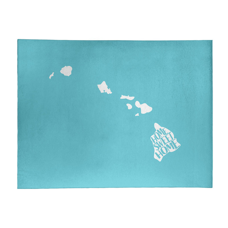 Tapis en poly chenille Home Sweet Hawaii, Rectangle 8 pi x 10 pi