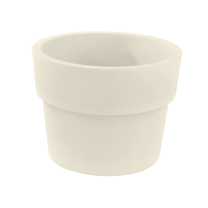 Pot à fleurs en plastique Vasso, Glace, H 18,25 po x l 23,5 po x P 23,5 po