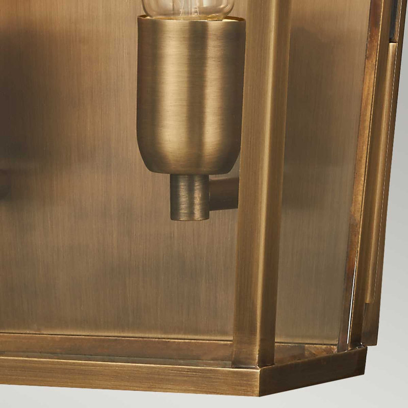 Nicholby Aged Brass 2 - Bulb 48.9cm H Outdoor Flush Mount