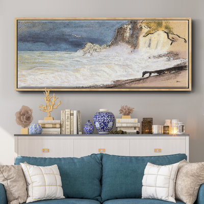 The Manneport, Etretat - Framed Canvas