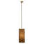 Congruent 1-Light Iron and Cotton Pendant