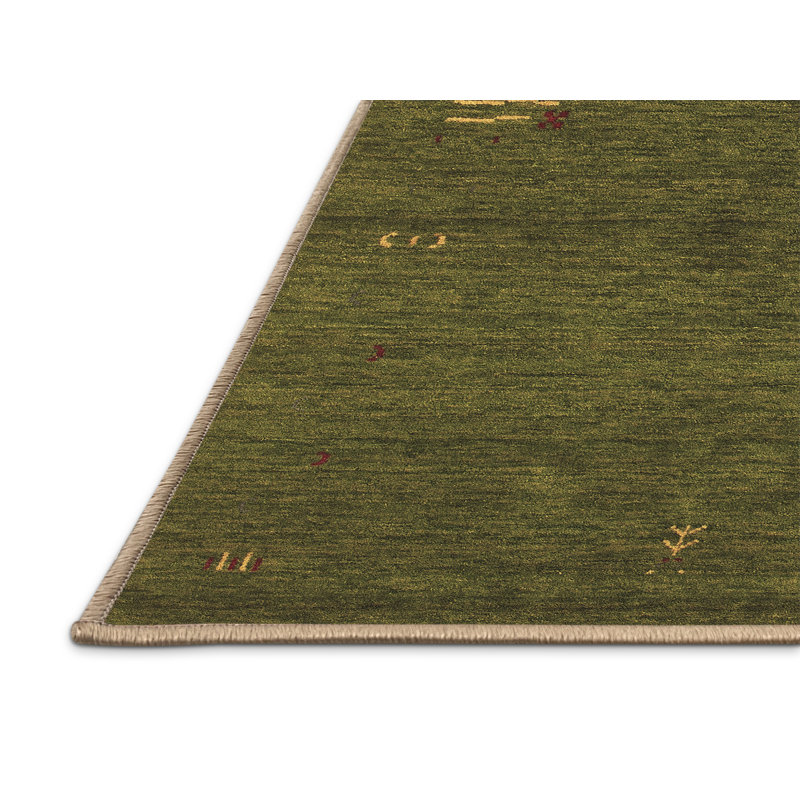 Tapis brun contemporain lavable à la machine 155, Rectangle 2 pi x 3 pi