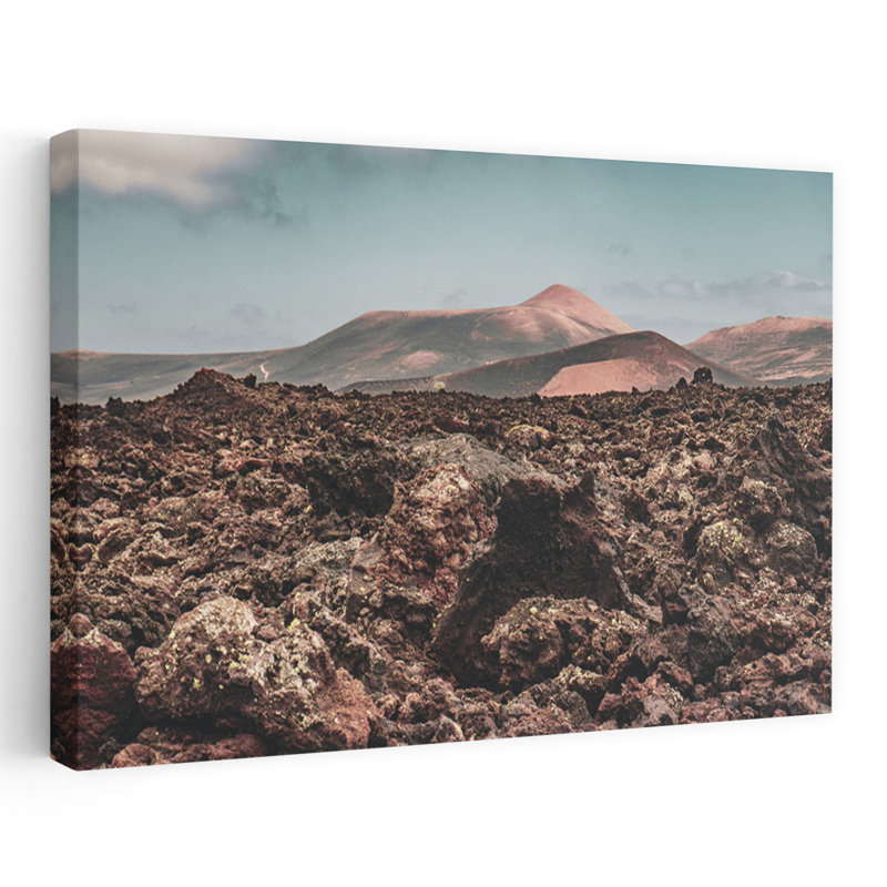 Contemporary Art Abstract Dramatic Modern Landscape Architecture Wall Art by Michael Bangiev - Wrapped Canvas Print