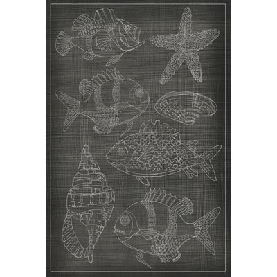 Sea Chart II - Wrapped Canvas Print