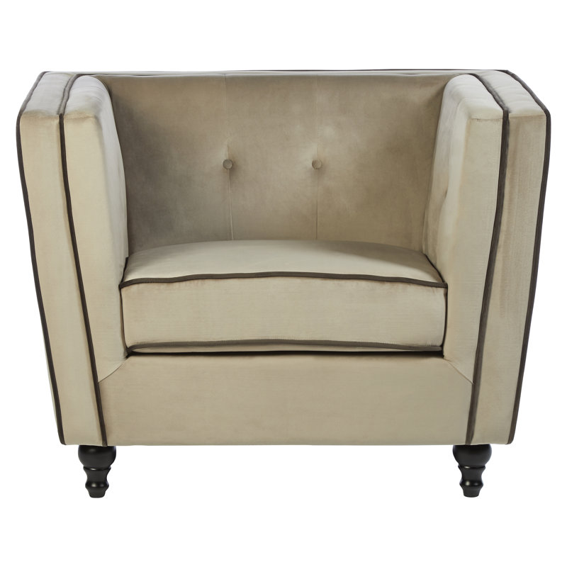 Livonia Upholstered Armchair, Mink