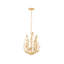Troy Lighting Delmore 14.5 inch wide 3 Light Chandelier in Vintage Gold Leaf-1390610910-1390610905