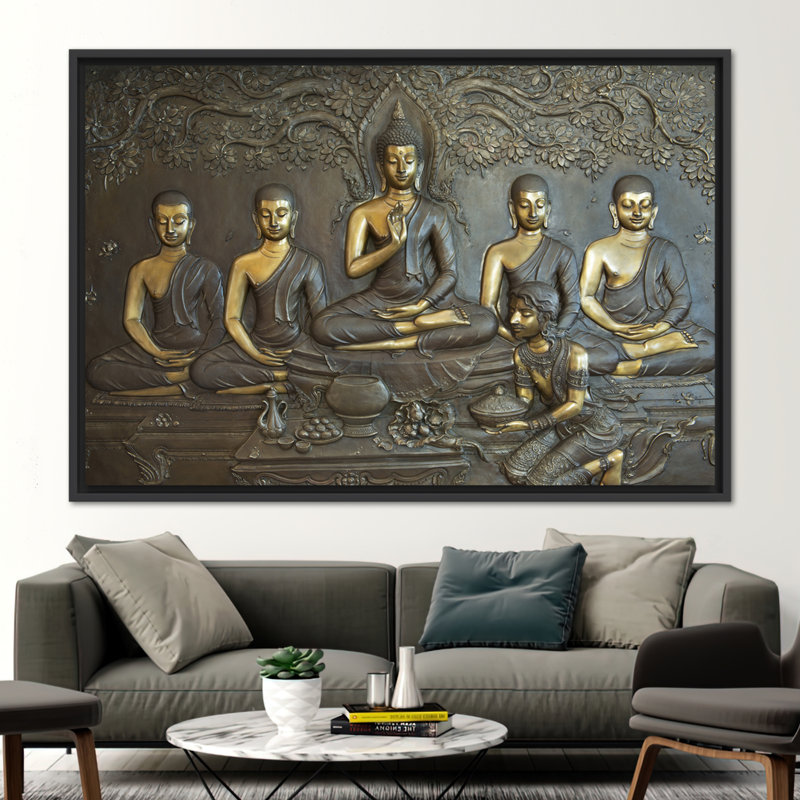 Print on Canvas, Framed Print without Mat, Black, 50 cm H x 70 cm W