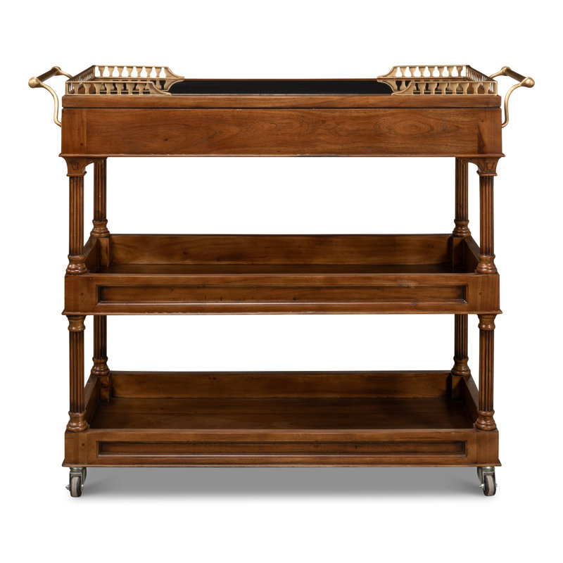Capital Serving Cart Fruitwood Finish