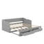 Lit de jour simple en bois avec couchette et tiroirs de rangement-1391266032