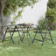 Andrik Foldable Outdoor Patio Dining Armchair
