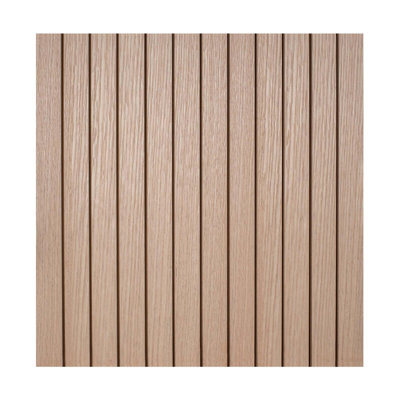 Outwater 4Ft Wide X 8Ft High X 5/32In Thick Unfinished Red Oak Veneer Decorative Wall Tambour Panel With 1In Slats – Flexible