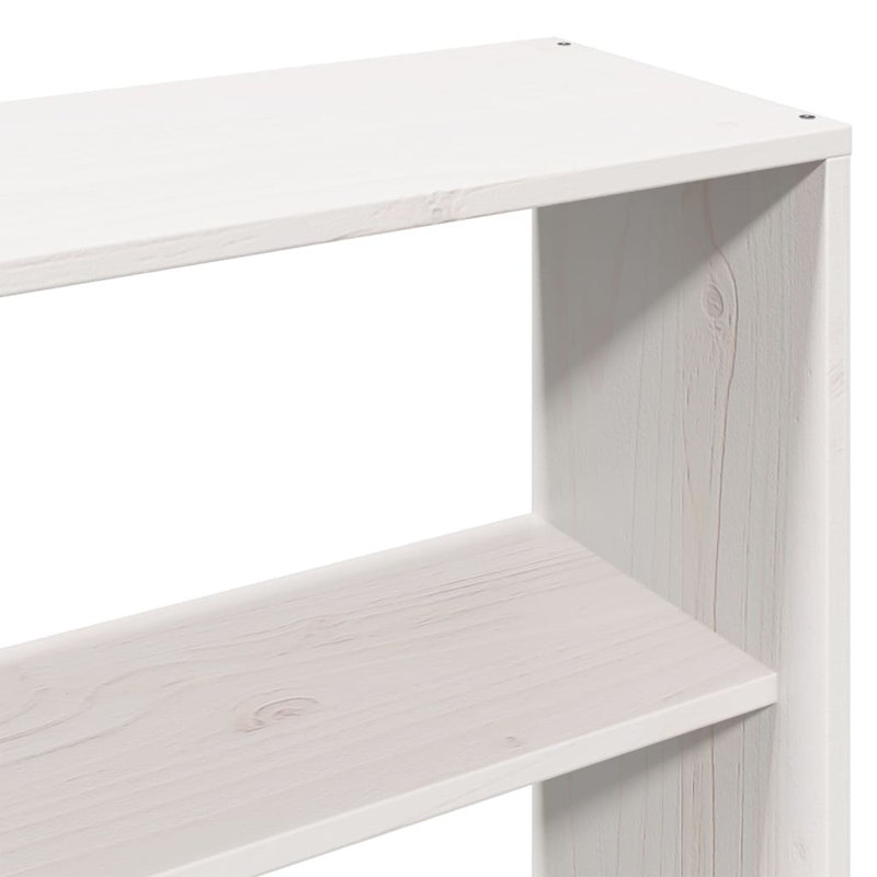 Midway Solid Wood Bed, White, 180cm W x 200cm L
